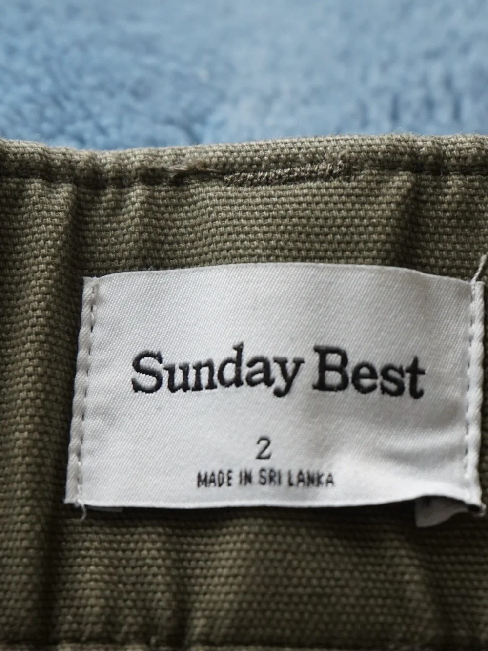 Sunday Best Olive Utility Mini Skirt